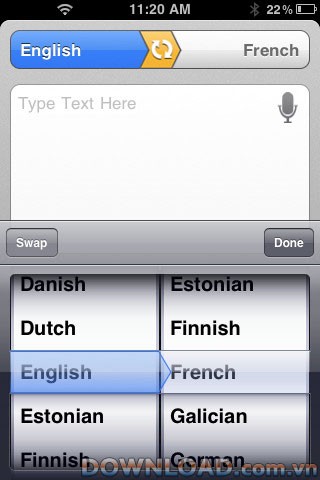 iSpeech Translator For iOS