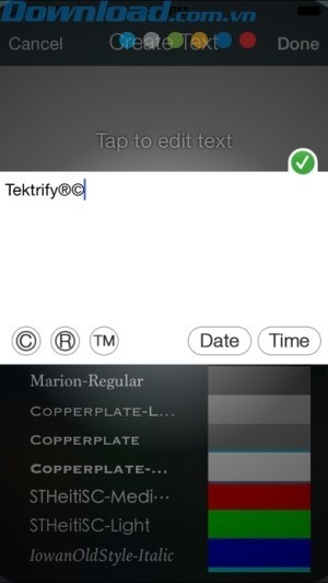 Tùy chỉnh màu sắc, font chữ