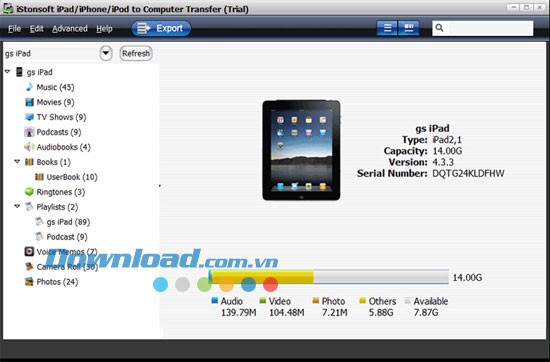 iStonsoft iPad/iPhone/iPod to Computer Transfer