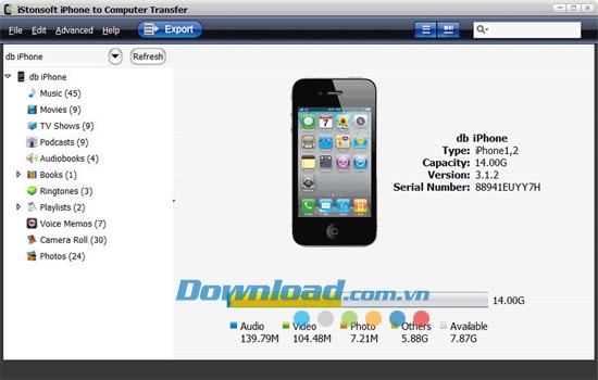 iStonsoft iPhone to Computer Transfer