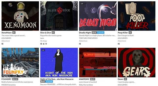 Game trả phí trên Itch.io