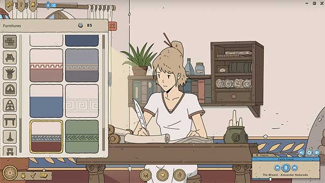 Ithya: Magic Study là ứng dụng hình nền kết hợp game mô phỏng ấm cúng