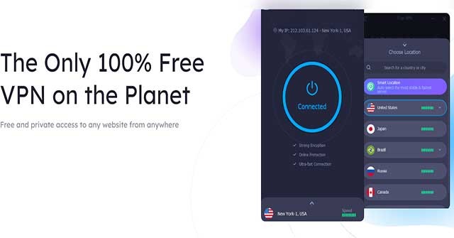 iTop VPN là mạng riêng ảo miễn phí 100% duy nhất hiện nay