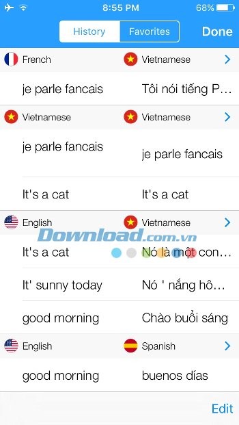 Quản lý lịch sử biên dịch