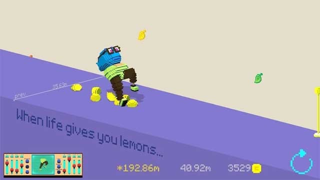 Hơn 16 chướng ngại vật cần vượt qua, ví dụ: quả chanh, thanh chắn, lưỡi rìu sắt,...