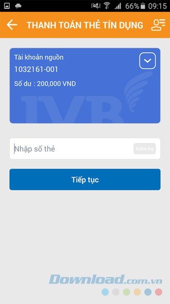 Thanh toán thẻ tín dụng