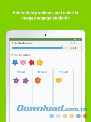 IXL cho Android thiết kế bài học tương tác