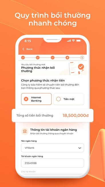 Quy trình bồi thường nhanh chóng