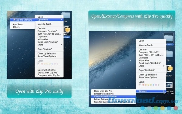 Mở tập tin nhanh hơn với iZip Pro cho Mac