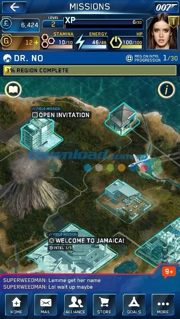 Các nhiệm vụ trong game James Bond: World of Espionage