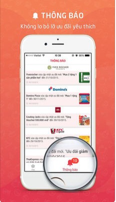 Tìm mã giảm giá trên điện thoại