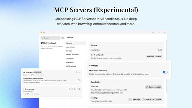 Jan cung cấp máy chủ API cục bộ