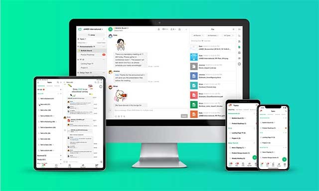 Sử dụng JANDI trên nhiều nền tảng: Web, Windows, Mac, iOS và Android
