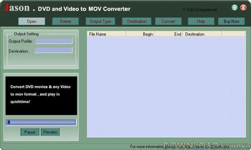 Jason DVD Video to MOV Converter