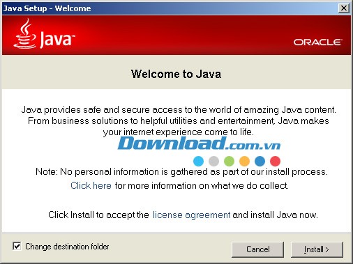 Java Runtime Environment (JRE) update 21
