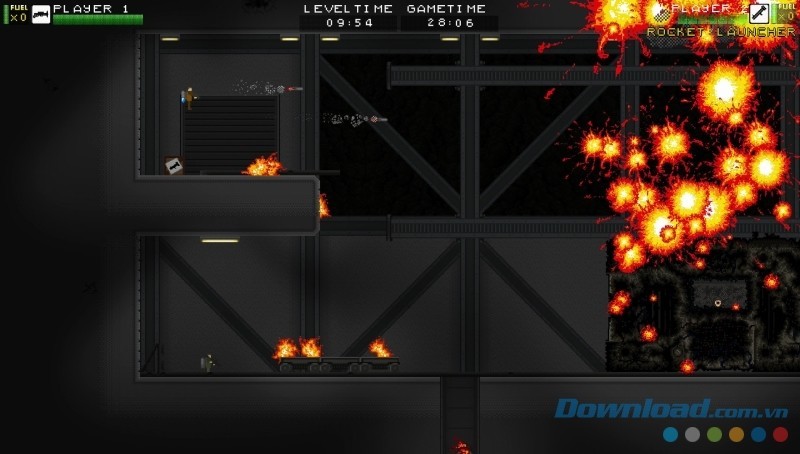 Giao diện chính của game hành động đi cảnh JETBROS cho máy tính