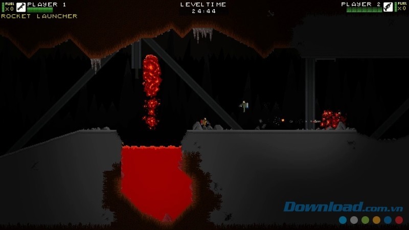 Ngắm nhìn đồ họa cổ điển của game hành động đi cảnh JETBROS cho máy tính