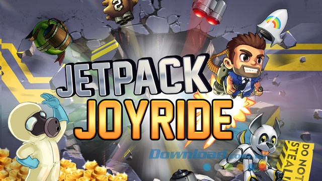 Giao diện trong game Jetpack Joyride trên Android