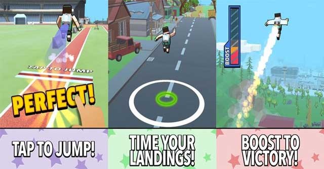 Tham dự cuộc thi nhảy ba bước độc đáo trong game Jetpack Jump cho Android