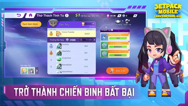 Chơi game Jetpack Mobile: CBKG - Trở thành chiến binh bất bại