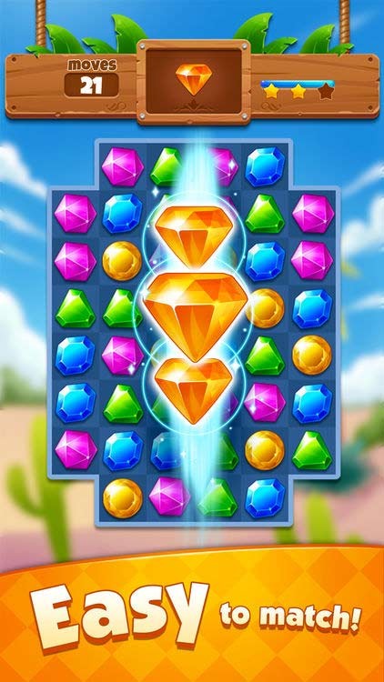 Game xếp kim cương cổ điển - Jewel Adventure