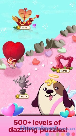 Hơn 500 level hấp dẫn