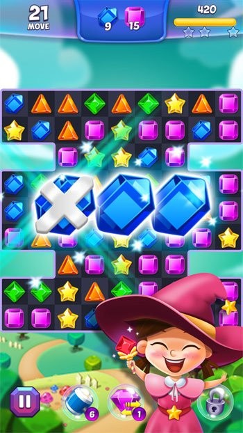 Ghép nối nhiều hơn 3 viên đá quý giống nhau