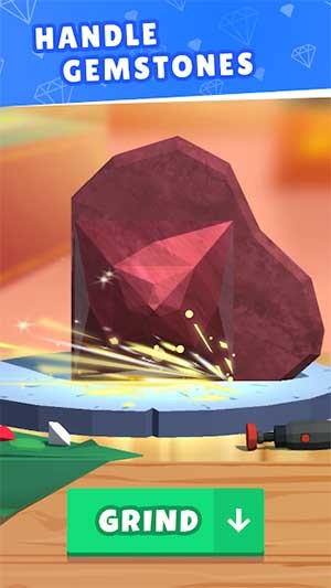 Dùng các công cụ để mài đá quý