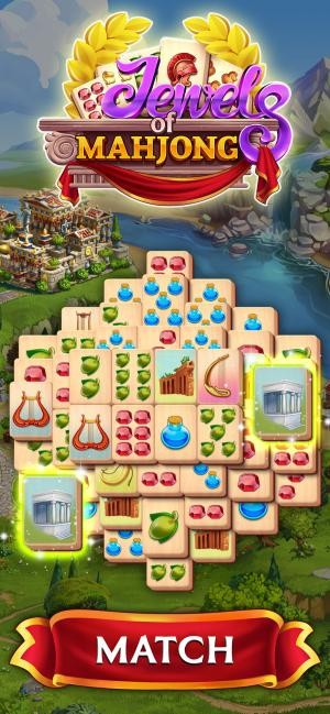 Jewels of Mahjong là game mạt chược kết hợp xây dựng thành phố