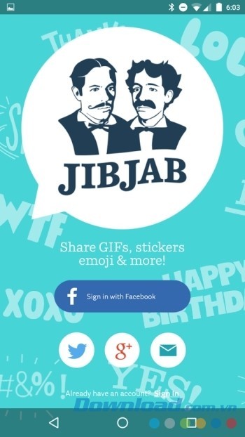 Đăng nhập thông qua Facebook, Gmail, Twitter...