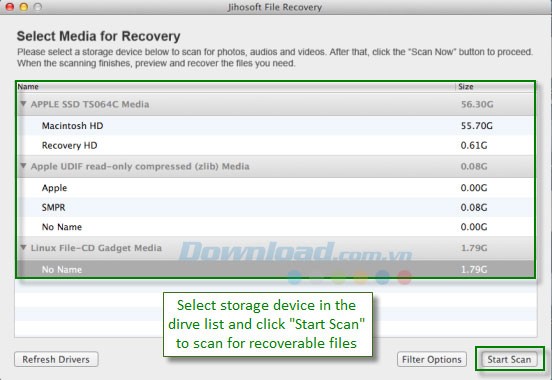 Jihosoft File Recovery for Mac