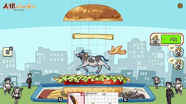 Jinro Burger là sự kết hợp độc đáo giữa lối chơi làm hamburger và Ma sói