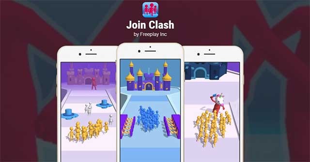 Tập hợp một đám đông, đụng độ với đội đối thủ và giành chiến thắng trong Join Clash