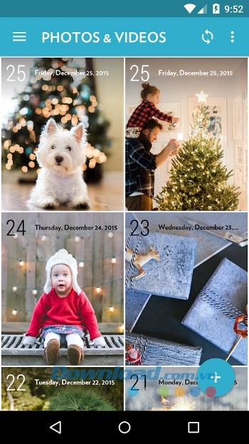 Thư viện ảnh và video trên Journey