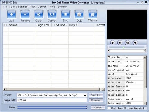Joy Cell Phone Video Converter
