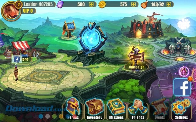 Giao diện chính của game Juggernaut Wars