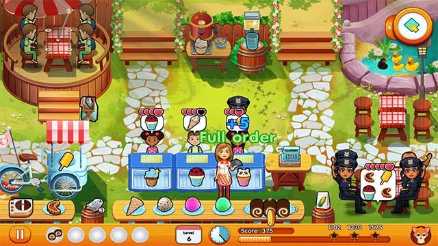 Game Julie's Sweets sở hữu đồ họa ngọt ngào, rực rỡ