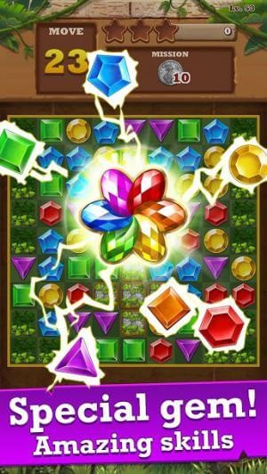 Jungle Gem Blast là một trò chơi match-3 thú vị