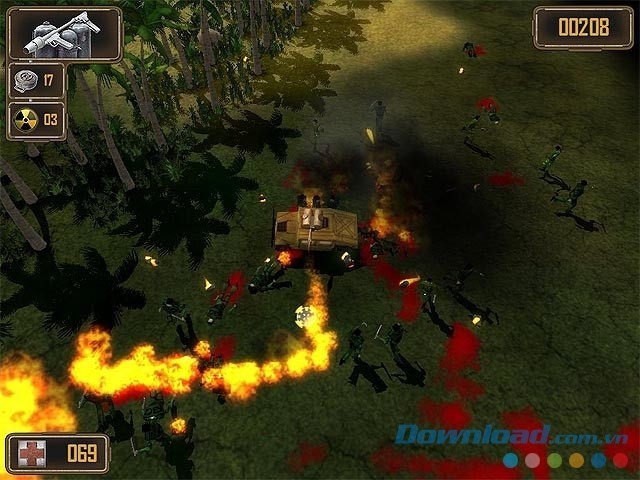 Điều khiển xe tăng bọc thép tiêu diệt kẻ thù