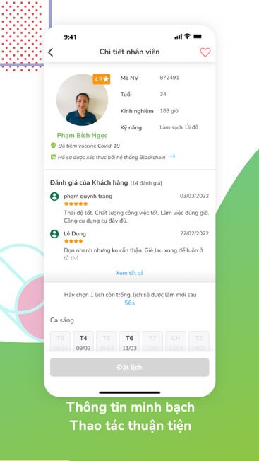 Thông tin người giúp việc minh bạch