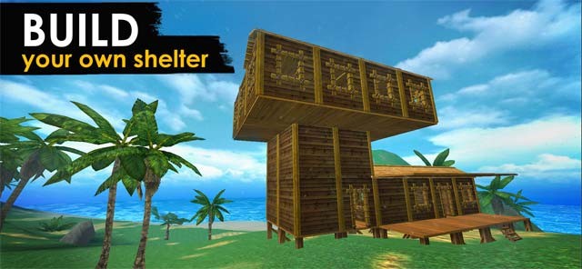 Xây dựng nơi trú ẩn để tránh thú dữ trong Jurassic Survival Island: Evolve