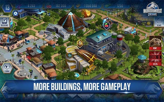 Cập nhật Jurassic World The Game với lối chơi xây dựng - chiến đấu đột phá
