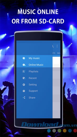 Nghe nhạc online hoặc offline