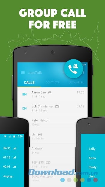 Trò chuyện nhóm miễn phí với JusTalk