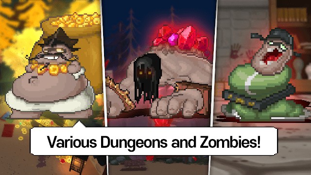 Nhiều ngục tối và zombie khác nhau