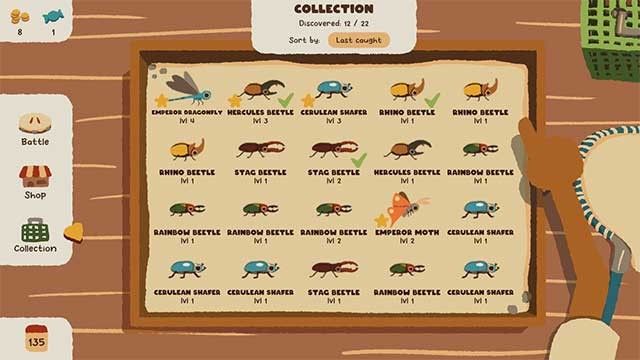 Khám phá và thu thập tất cả 44 loài côn trùng đa dạng