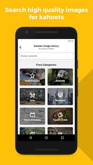 Tìm các hình ảnh chất lượng trên Kahoot