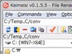 Kaimeisi - Đổi tên nhiều file hàng loạt nhanh chóng