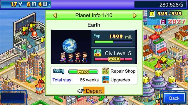 Tuần tra các hành tinh và đánh bại những kẻ phản diện để xây dựng danh tiếng của bạn