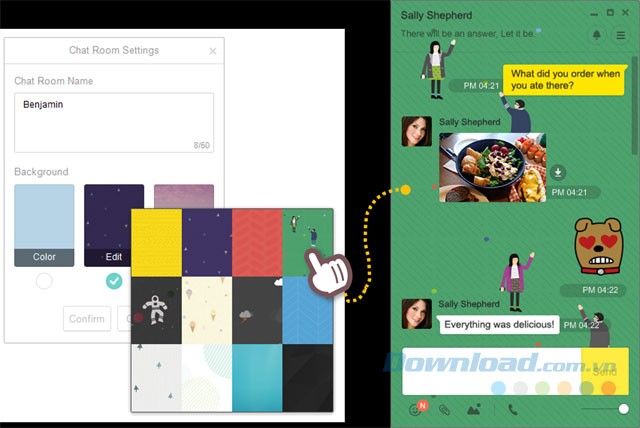 Giao diện trẻ trung, hiện đại của KakaoTalk